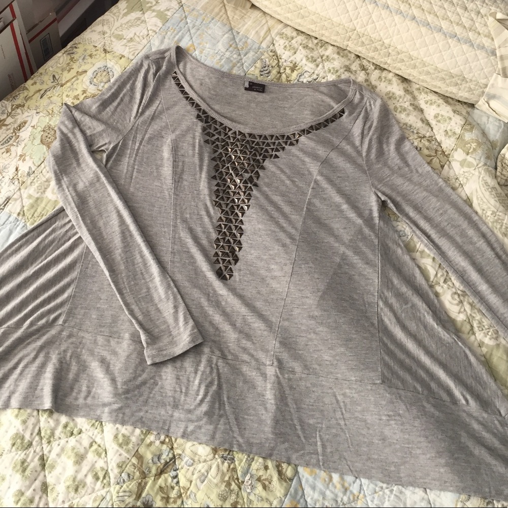SzM Sparkle & Fade grey swing top